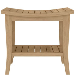 Banc de douche 50x35x45 cm Bois massif de teck