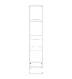 Support pour plantes 5 niveaux 43x22x98 cm Blanc Métal