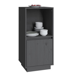 Buffet Gris 38x35x80 cm Bois de pin massif