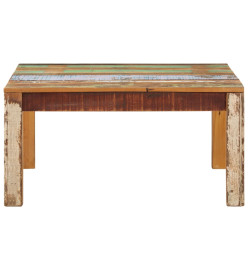 Table basse 80x80x40 cm Bois de récupération massif