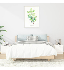 Tables de chevet 2 pcs Blanc 40x39x40 cm
