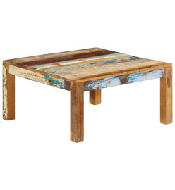 Table basse 80x80x40 cm Bois de récupération massif