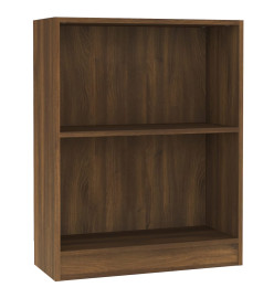 Bibliothèque Chêne marron 60x24x74,5 cm Bois d'ingénierie