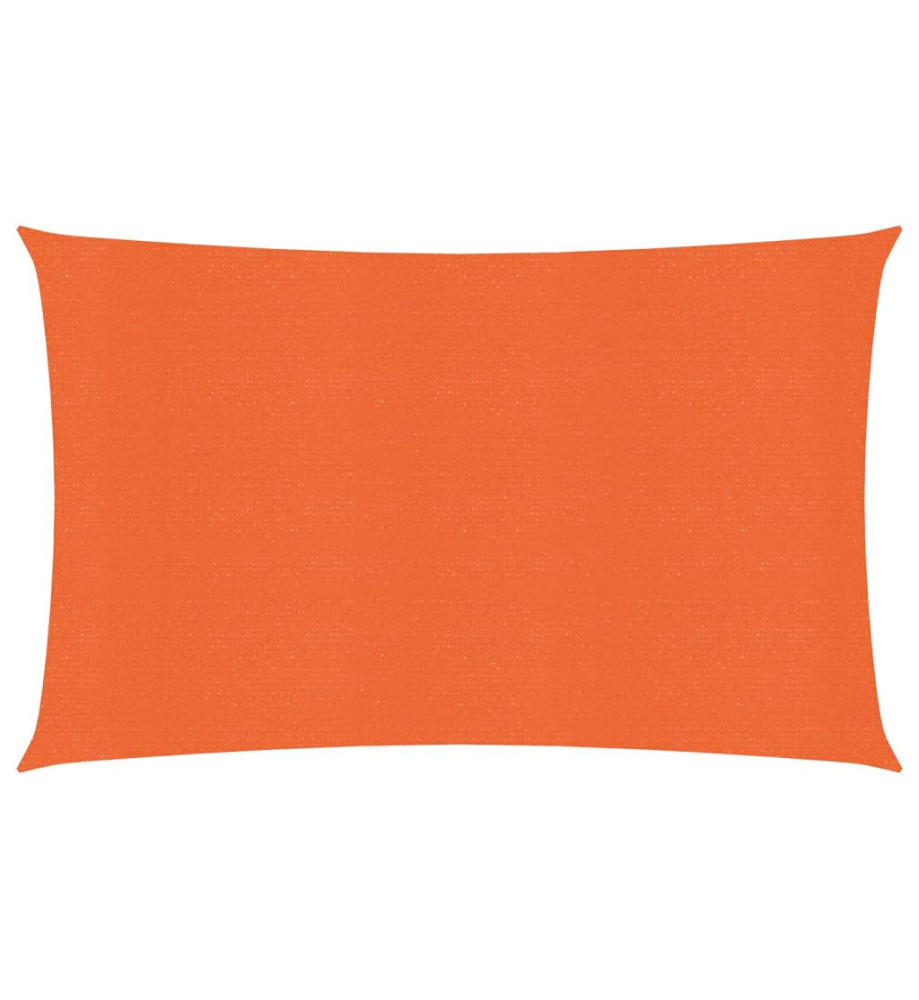 Voile d'ombrage 160 g/m² Orange 2x4,5 m PEHD