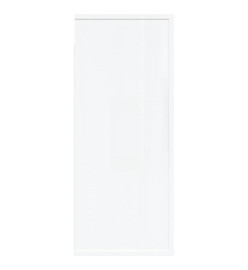 Armoire murale Blanc brillant 80x33x80 cm Bois d'ingénierie