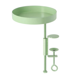 Esschert Design Plateau pour plantes avec pince rond vert S