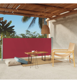 Auvent latéral rétractable de patio 117x300 cm Rouge