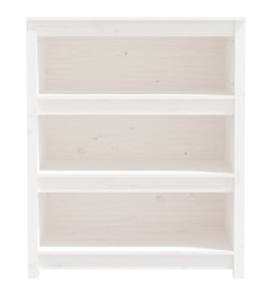 Bibliothèque Blanc 80x35x97 cm Bois de pin massif