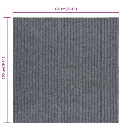 Tapis 100x100 cm gris