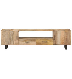 Meuble TV 160x30x45 cm Bois massif de manguier