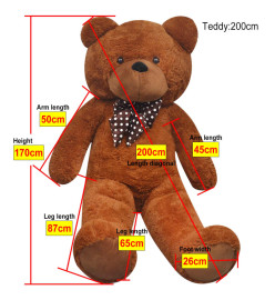 Ours en peluche Marron 170 cm