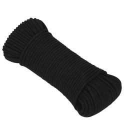 Corde de travail Noir 3 mm 100 m Polyester