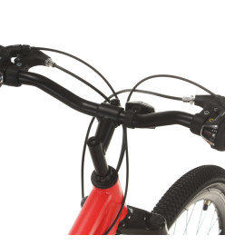 Vélo de montagne 21 vitesses Roues de 27,5 pouces 50 cm Rouge