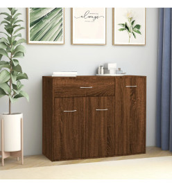 Buffet Chêne marron 88x30x70 cm Bois d'ingénierie