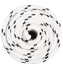 Corde de bateau tressé Blanc 16 mmx50 m Polyester