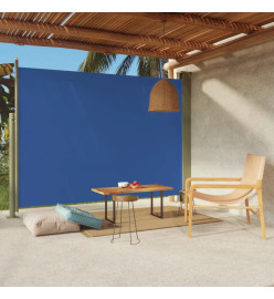 Auvent latéral rétractable de patio 220x300 cm Bleu