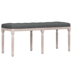 Banc Gris foncé 110x40x49 cm Tissu