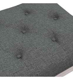 Banc Gris foncé 110x40x49 cm Tissu