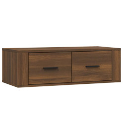 Armoire TV suspendue Chêne marron 80x36x25 cm Bois d'ingénierie