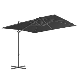 Parasol avec base portable Anthracite