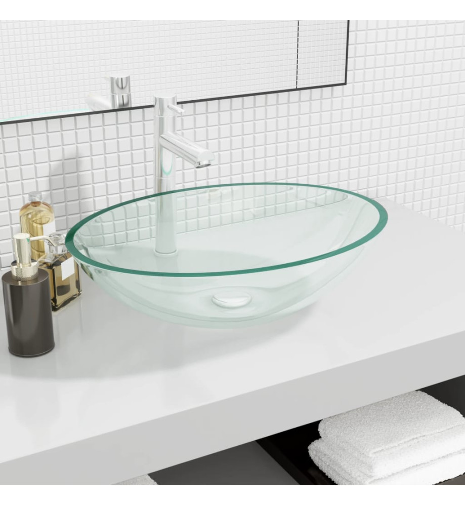 Lavabo Verre 50x37x14 cm Transparent