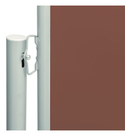 Auvent latéral rétractable de patio 117x300 cm Marron