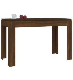 Table à dîner Chêne marron 120x60x76 cm Bois d'ingénierie