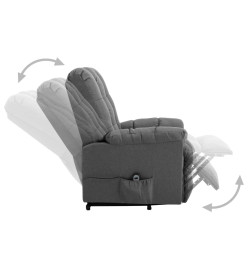 Fauteuil Gris clair Tissu