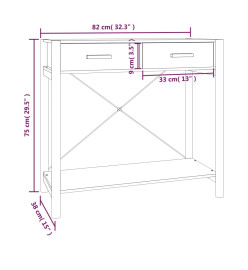 Table console 82x38x75 cm Bois d'ingénierie