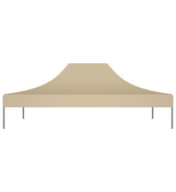 Toit de tente de réception 4x3 m Beige 270 g/m²