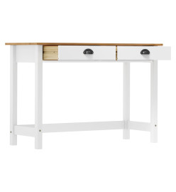 Table console Hill avec 2 tiroirs 110x45x74 cm Pin solide