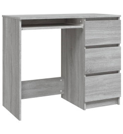 Bureau Sonoma gris 90x45x76 cm Bois d'ingénierie