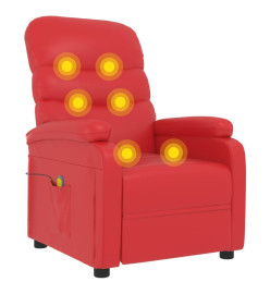 Fauteuil de massage Rouge Similicuir