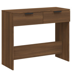 Table console Chêne marron 90x36x75 cm Bois d'ingénierie