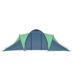 Tente de camping pour 6 personnes bleu et vert