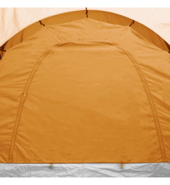 Tente de camping pour 6 personnes gris et orange