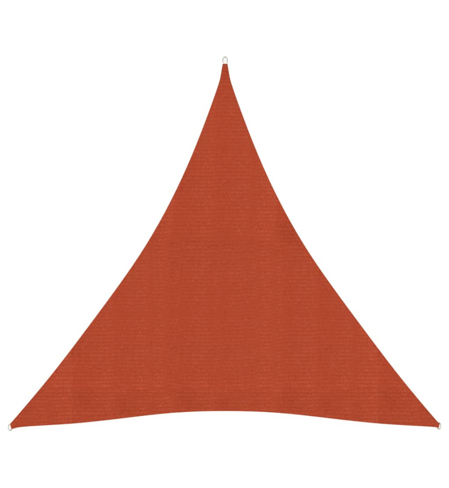 Voile d'ombrage 160 g/m² Terre cuite 4x4x4 m PEHD