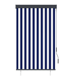 Store roulant d'extérieur 100x250 cm Bleu et blanc