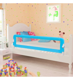 Barrière de lit pour enfants 150x42 cm Bleu