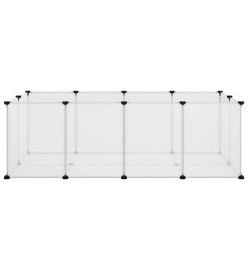 Cage pour petits animaux Transparent 144x74x46,5 cm PP et Acier