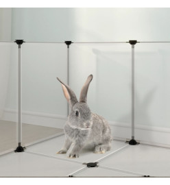 Cage pour petits animaux Transparent 144x74x46,5 cm PP et Acier