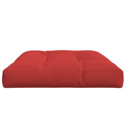 Coussin de palette rouge 120x80x12 cm tissu