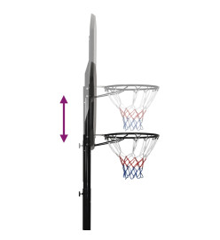 Support de basket-ball Noir 258-363 cm Polyéthylène