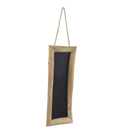 Tableau noir 3 pcs 30x70 cm Bois de teck solide