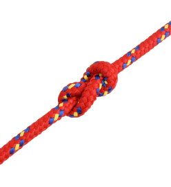 Corde de bateau Rouge 6 mm 25 m Polypropylène