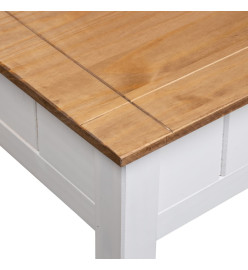 Table basse Blanc 100x60x45 cm Pin massif Assortiment Panama