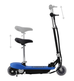 Trottinette électrique avec siège 120 W Bleu