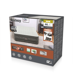 Bestway Lit gonflable Fortech avec pompe intégrée 203x152x46 cm