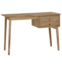 Bureau avec 2 tiroirs 110x52x75 cm Bois de teck solide