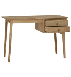 Bureau avec 2 tiroirs 110x52x75 cm Bois de teck solide